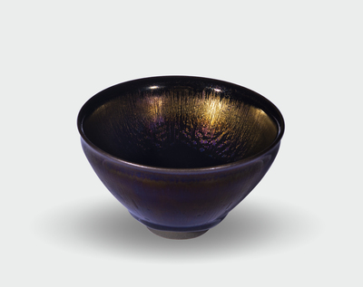 焚天曜变束口盏-苏琦作