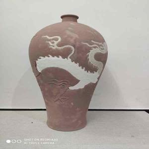 霁蓝刻花堆白釉装饰工艺