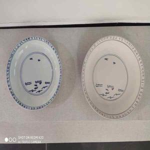 宣德斗彩鸳鸯莲池纹盘 制作工艺（一套）