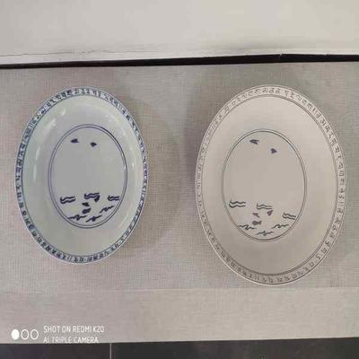 宣德斗彩鸳鸯莲池纹盘 制作工艺（一套）